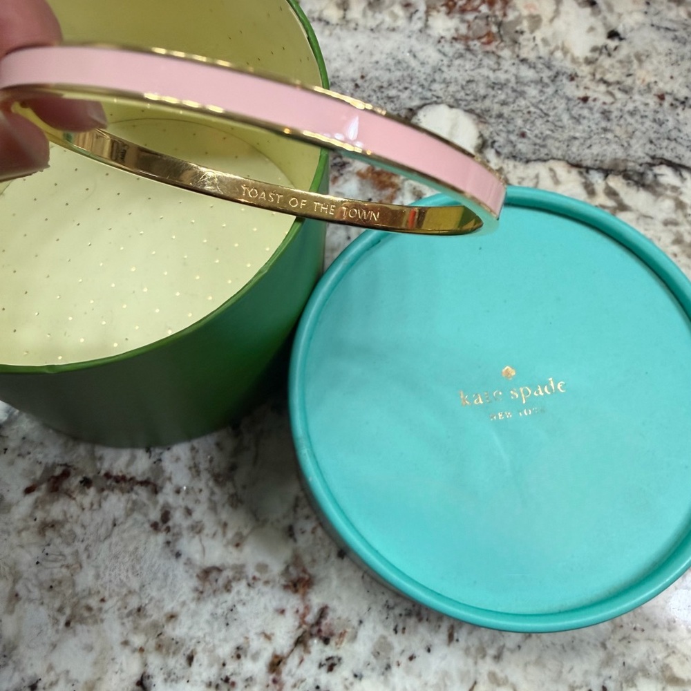 Kate Spade Blush Pink and Gold Bracelet